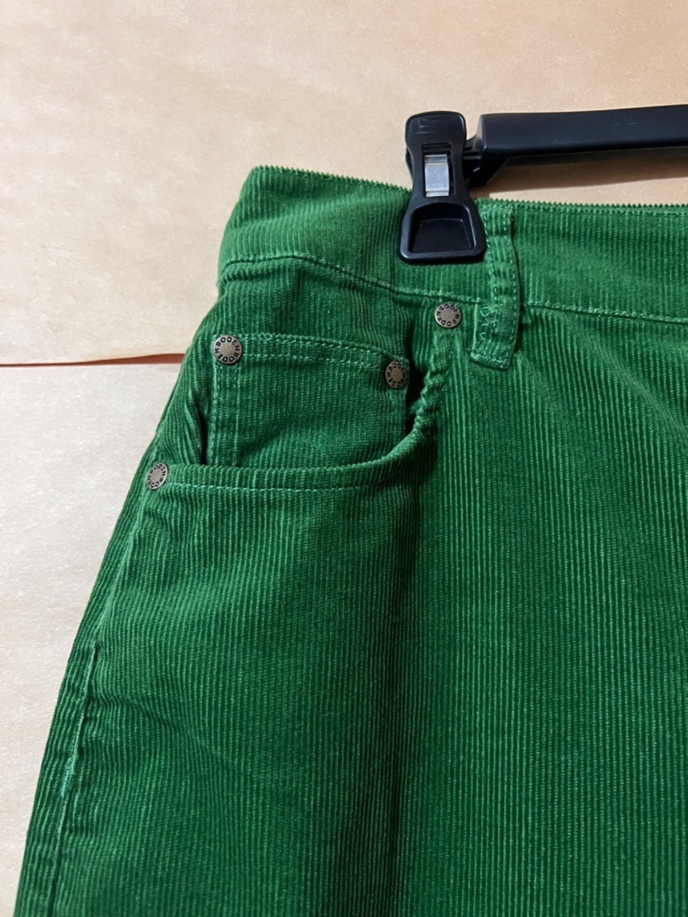 Boden | NWT High Rise Straight Cord Jeans Wide Leg Corduroy Green Size 10 - Picture 5 of 11